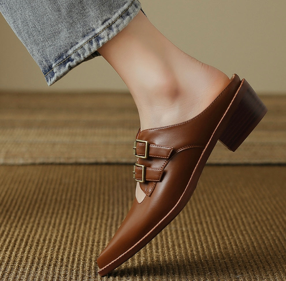 Oka-Brown Leather