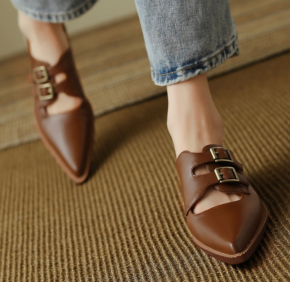 Oka-Brown Leather